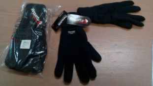 2 pairs of Regatta Thinsulate one size fits all black thermal gloves 2 pairs of Regatta Thinsulate