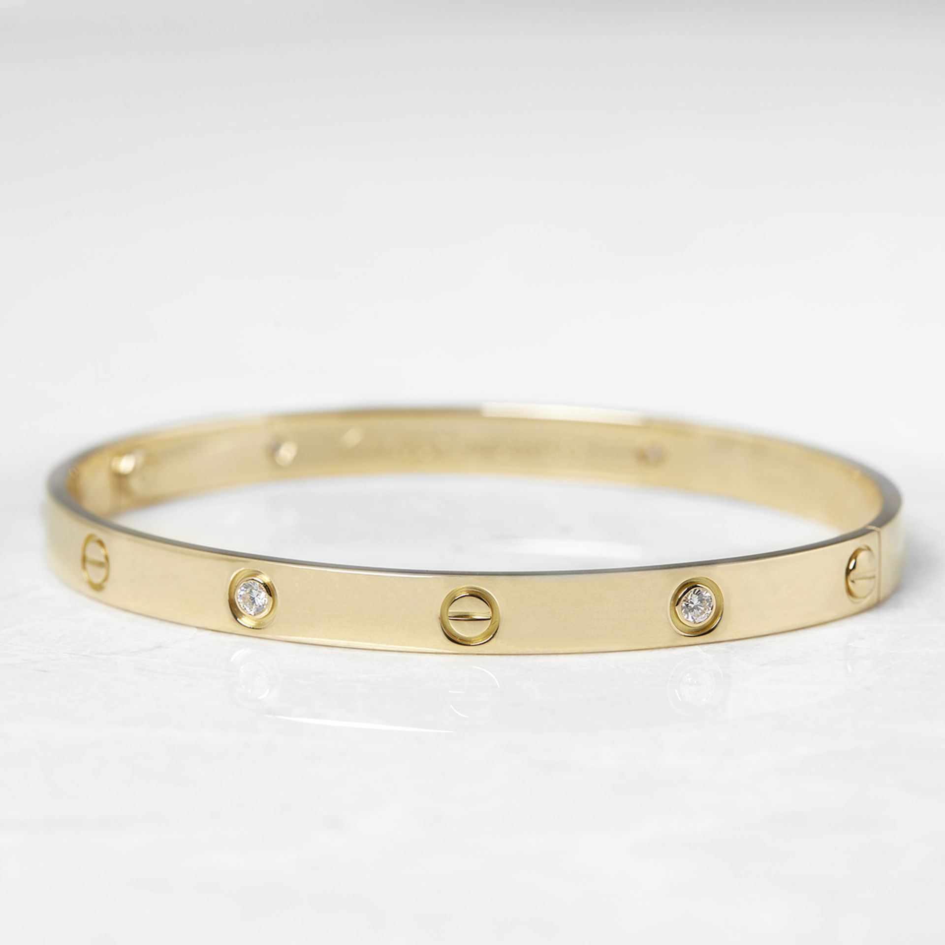 Cartier, 18k Yellow Gold 6 Diamond Love Bracelet B6026417 - Image 2 of 8