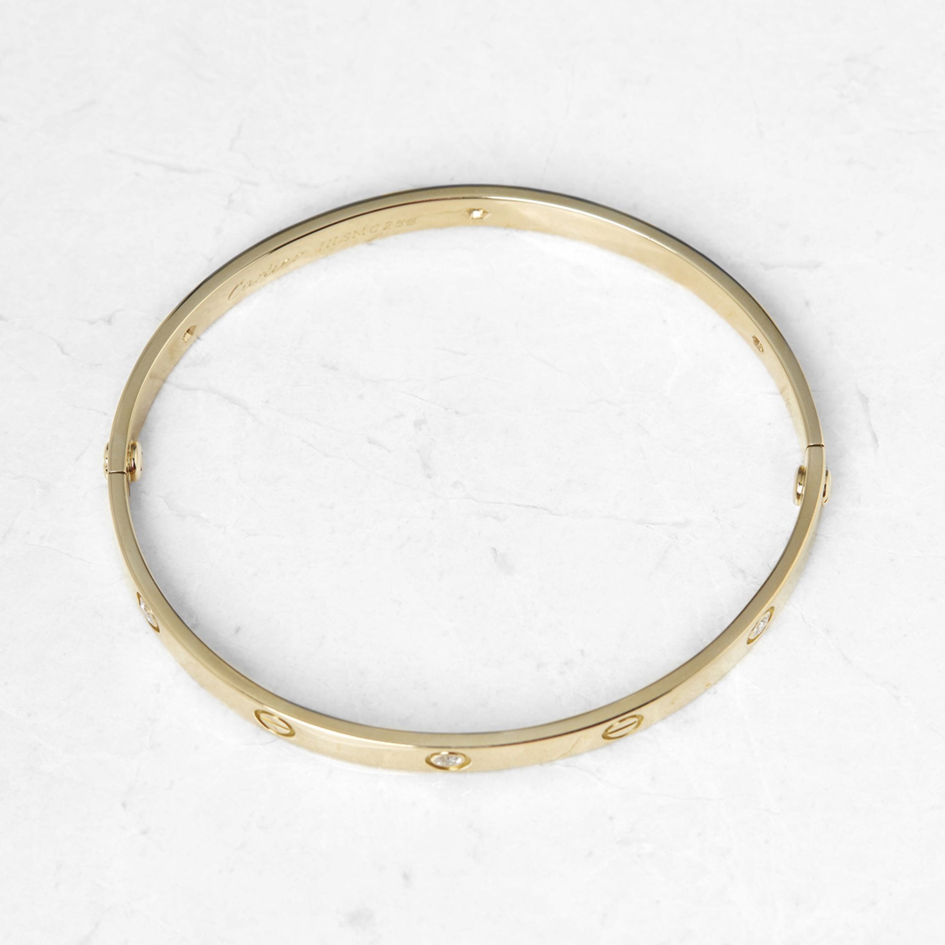 Cartier, 18k Yellow Gold 6 Diamond Love Bracelet B6026417 - Image 5 of 8