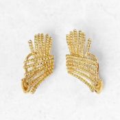 Tiffany & Co., 18k Yellow Gold Rope Design Schlumberger Earrings