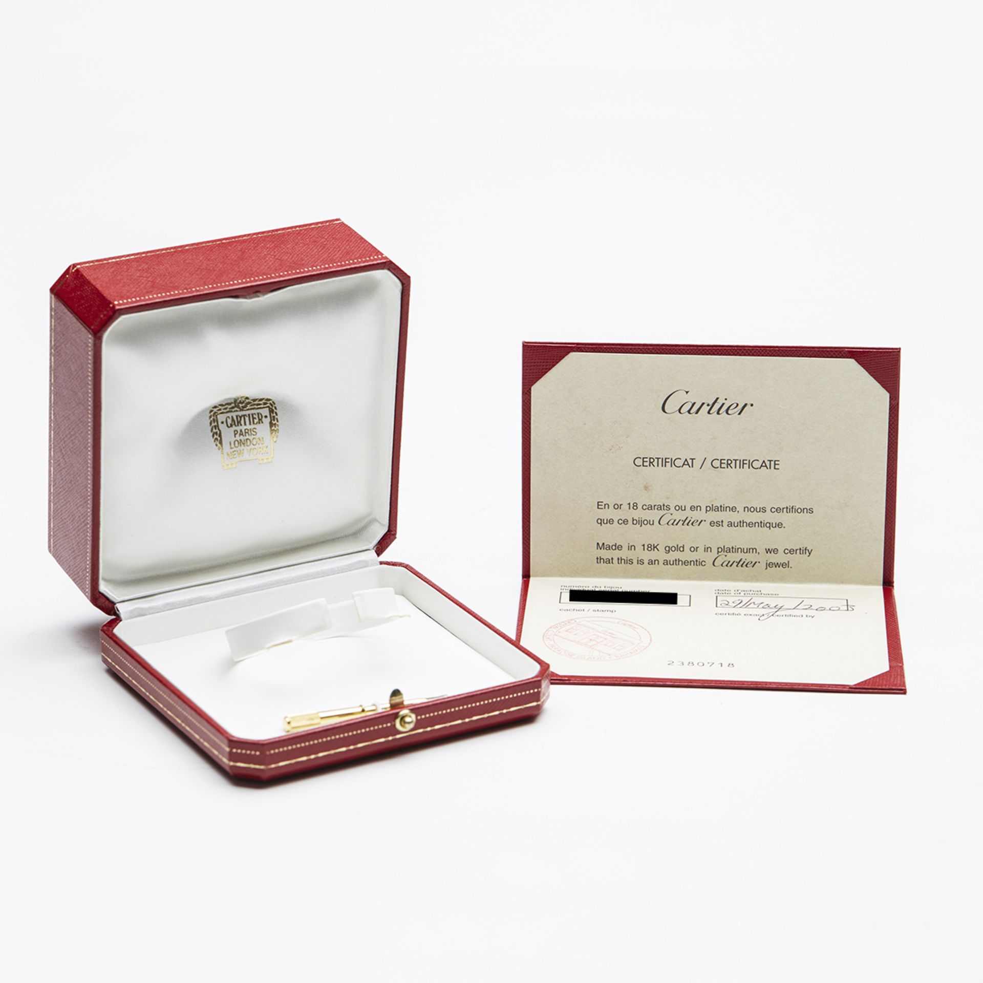 Cartier, 18k Yellow Gold 6 Diamond Love Bracelet B6026417 - Image 7 of 10