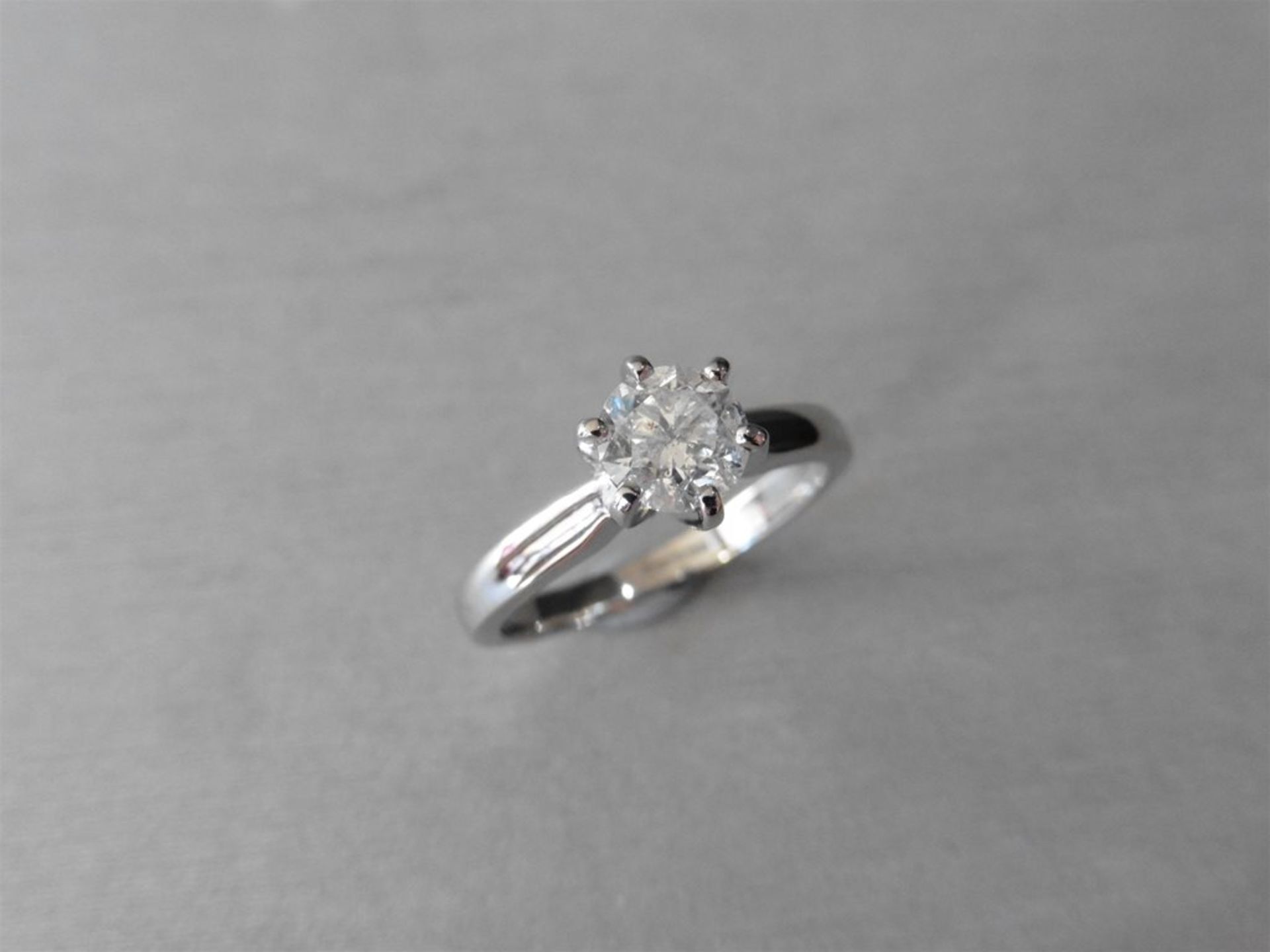 1.00ct diamond solitaire ring with an enhanced brilliant cut diamond. I colour and I1 clarity. Set i