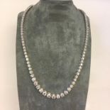 9ct White Gold 10.08ct Diamond Necklace