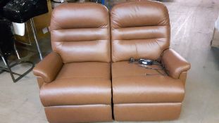 penrith dual powered recliner sofa in calvados color (see picture)in vgc