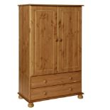 Odense Pine 2 drawer Combi Robe New and Boxed