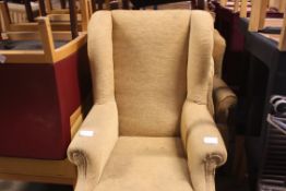 5 x high back wing armed chairs