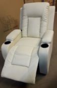 White La-Z-Boy Chair Colour Code - Rrp - Issue - Cream , Good Condition Lazyboy Chair