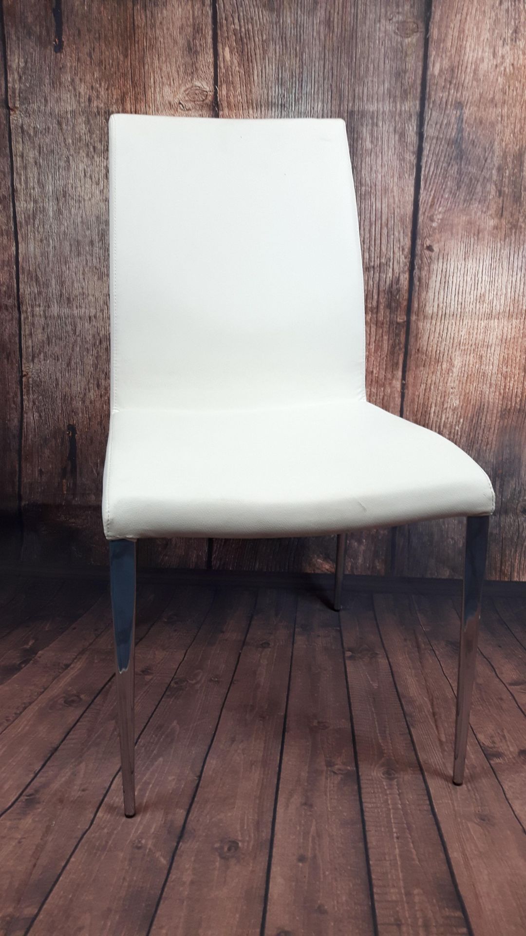 6 X Elise Dining Chairs White - Image 4 of 7