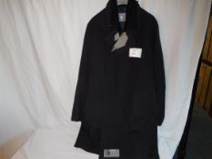 entrenchment-r black coat with inner lining coat size T:50 retail price £950