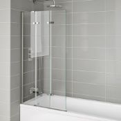 (T40) 6mm EasyClean Folding Bath Screen - Left Hand. RRP £299.99. Our clever left hand folding