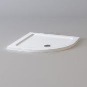 (T43) 900x900mm Quadrant Ultra Slim Stone Shower Tray. RRP £224.99. Magnificently built, this sturdy