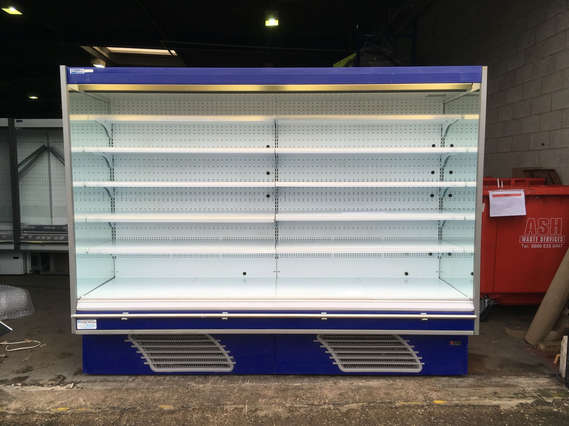 1 X Costan Ouverture Multi Deck Display Fridge - 2.5m wide (Blue colour)