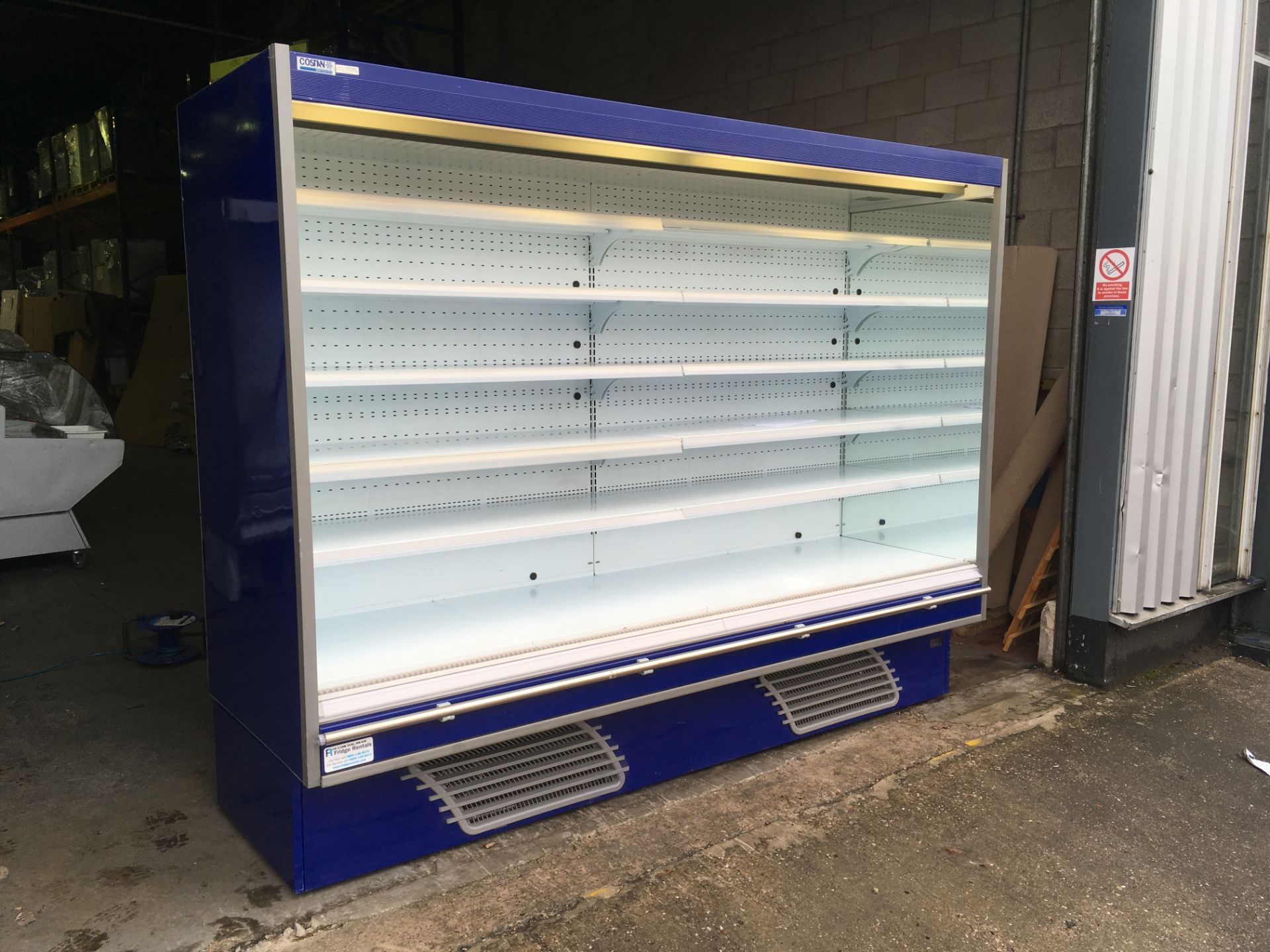 1 X Costan Ouverture Multi Deck Display Fridge - 2.5m wide (Blue colour) - Image 4 of 4