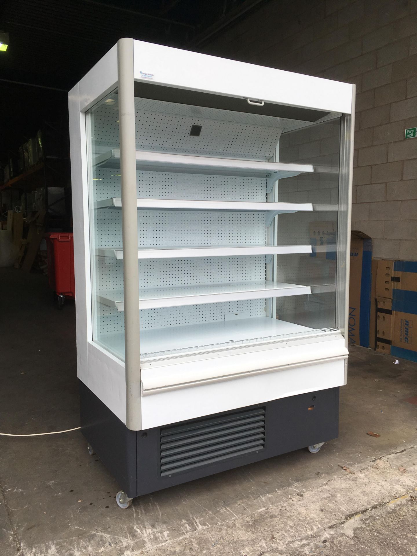 1 X Glacier Multi Deck Display Fridge - 1.3m wide (White colour)