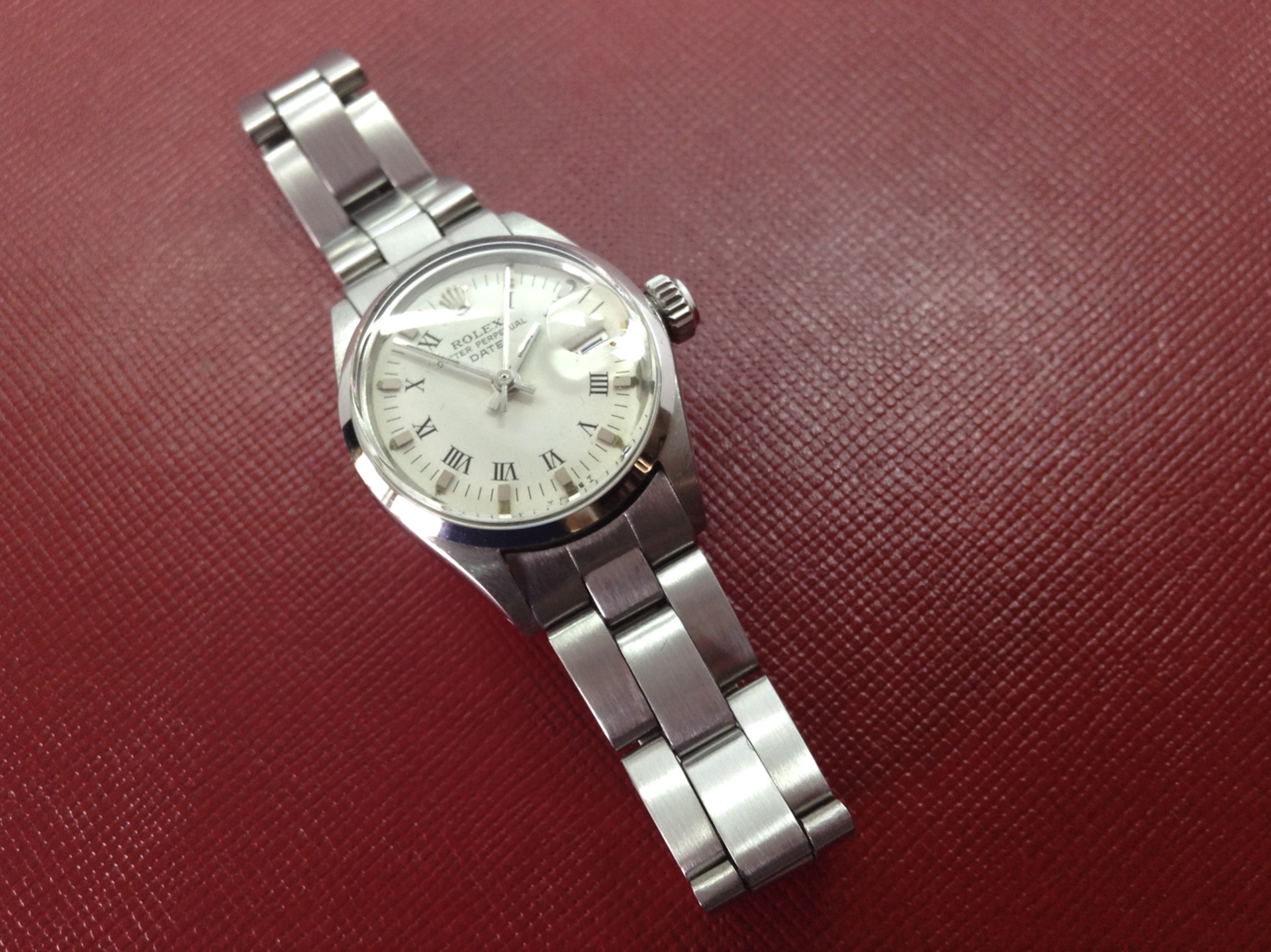 Rolex ladies oyster perpetual date 6516 in stainless steel with oyster bracelet - Image 2 of 6