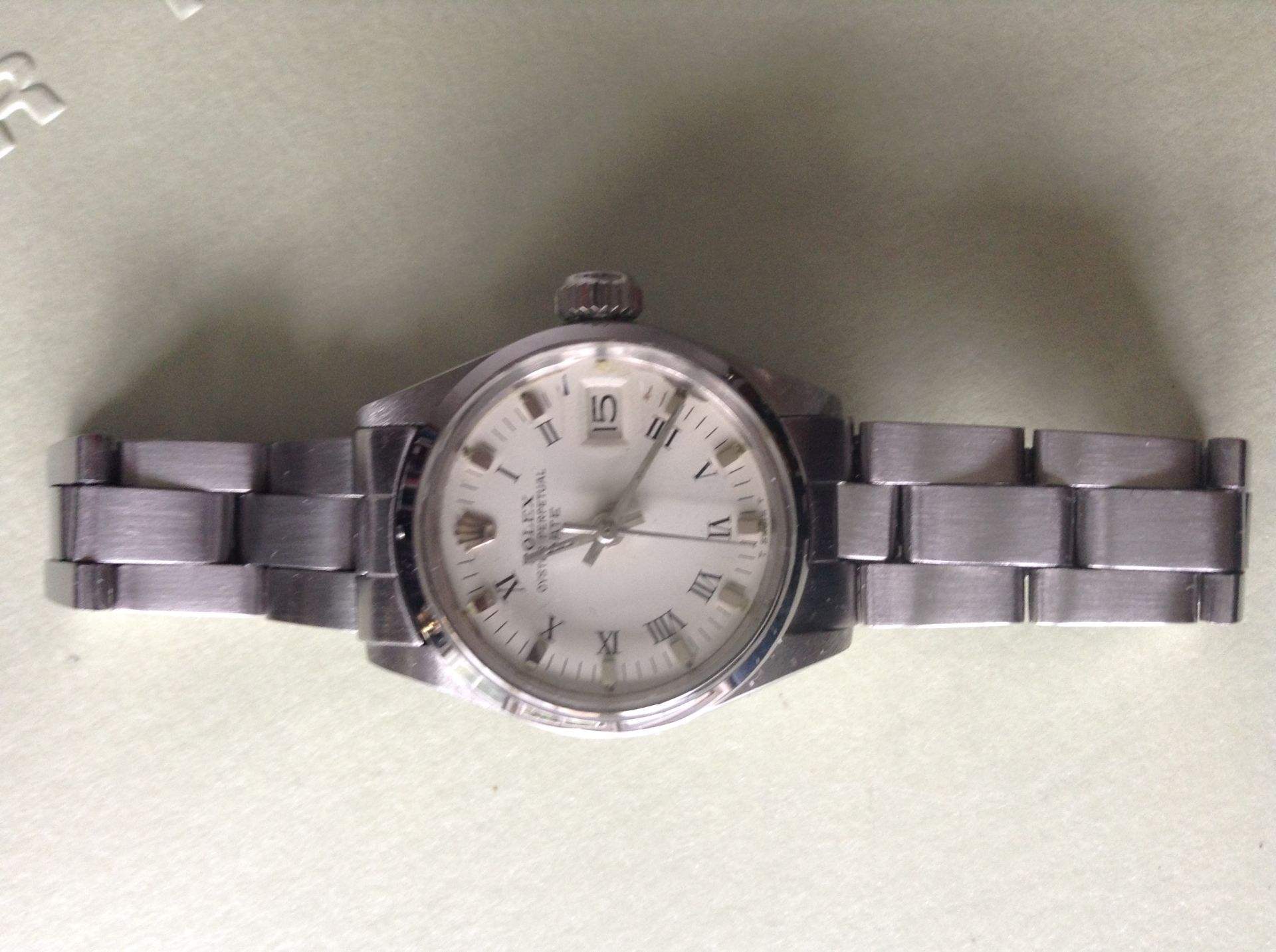 Rolex ladies oyster perpetual date 6516 in stainless steel with oyster bracelet - Image 5 of 6
