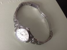 Rolex ladies oyster perpetual date 6516 in stainless steel with oyster bracelet