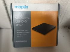 Maplin Slim External USB DVD Writer -