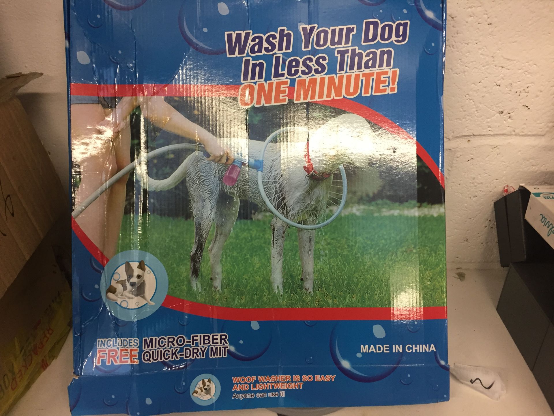 Dog Washer - (Boxed) - Includes Free MICRO-FIBER Quick Dry Mit.