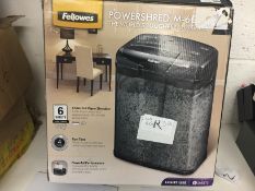 Fellowes M-6C Shredder Cross Cut (Boxed) - For Individual Use Shreds Continuously For Up To 4