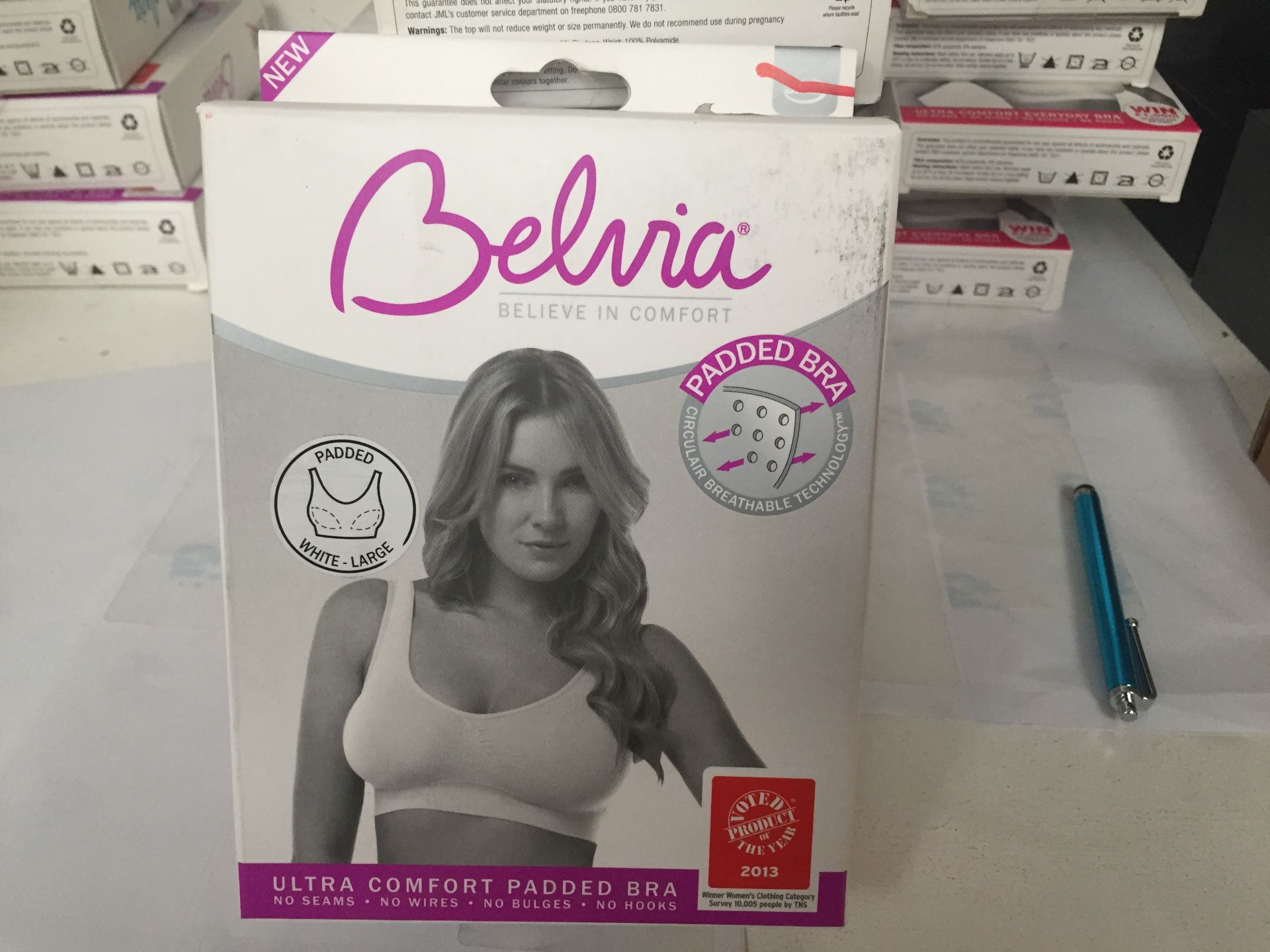 BELVIA ULTRA COMFORT PADDED BRA WITH LACE