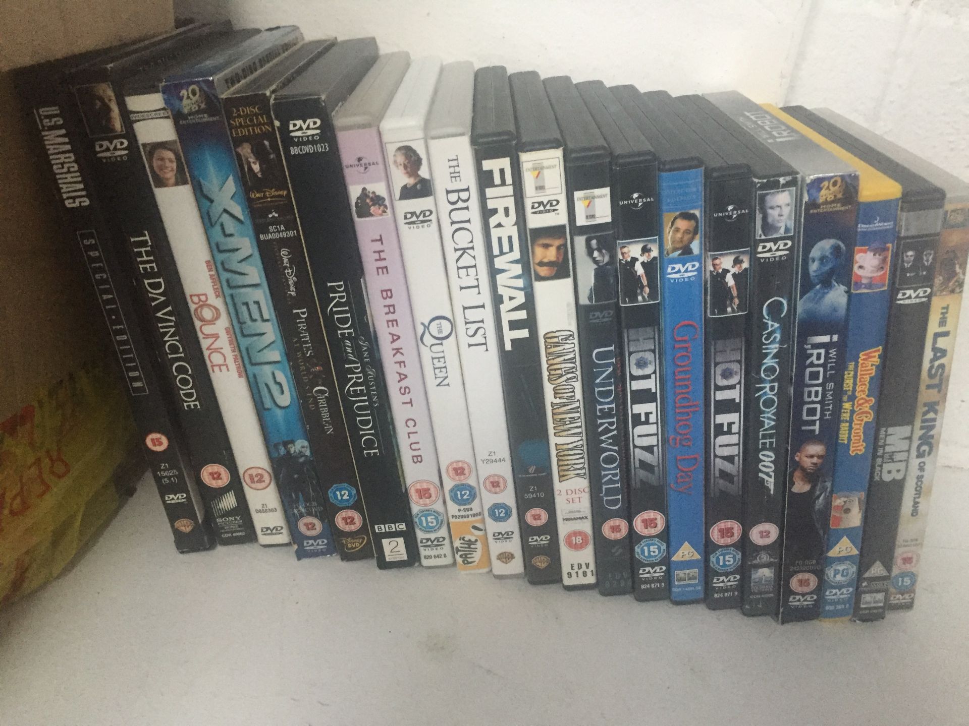 Set of 20 DVD Films Incl XMEN , Hot Fuzz And More