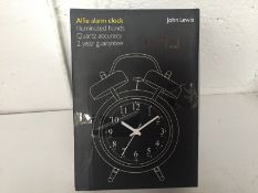 John Lewis Alfie Alarm Clock - Quartz Accuracy