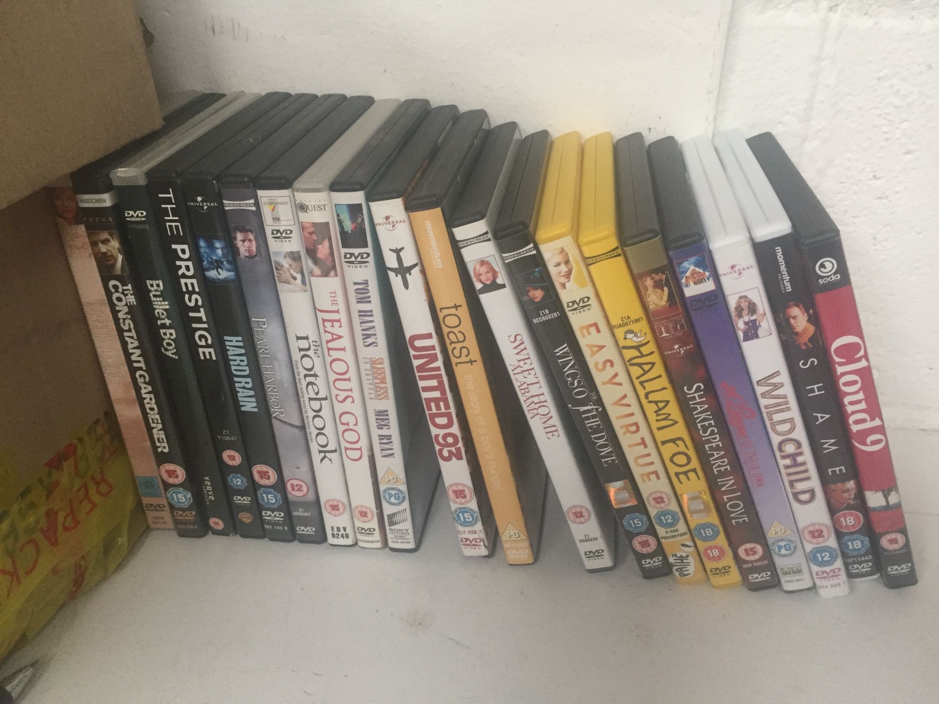 Set of 20 DVD Films Incl Wild Child, Cloud Nine And More