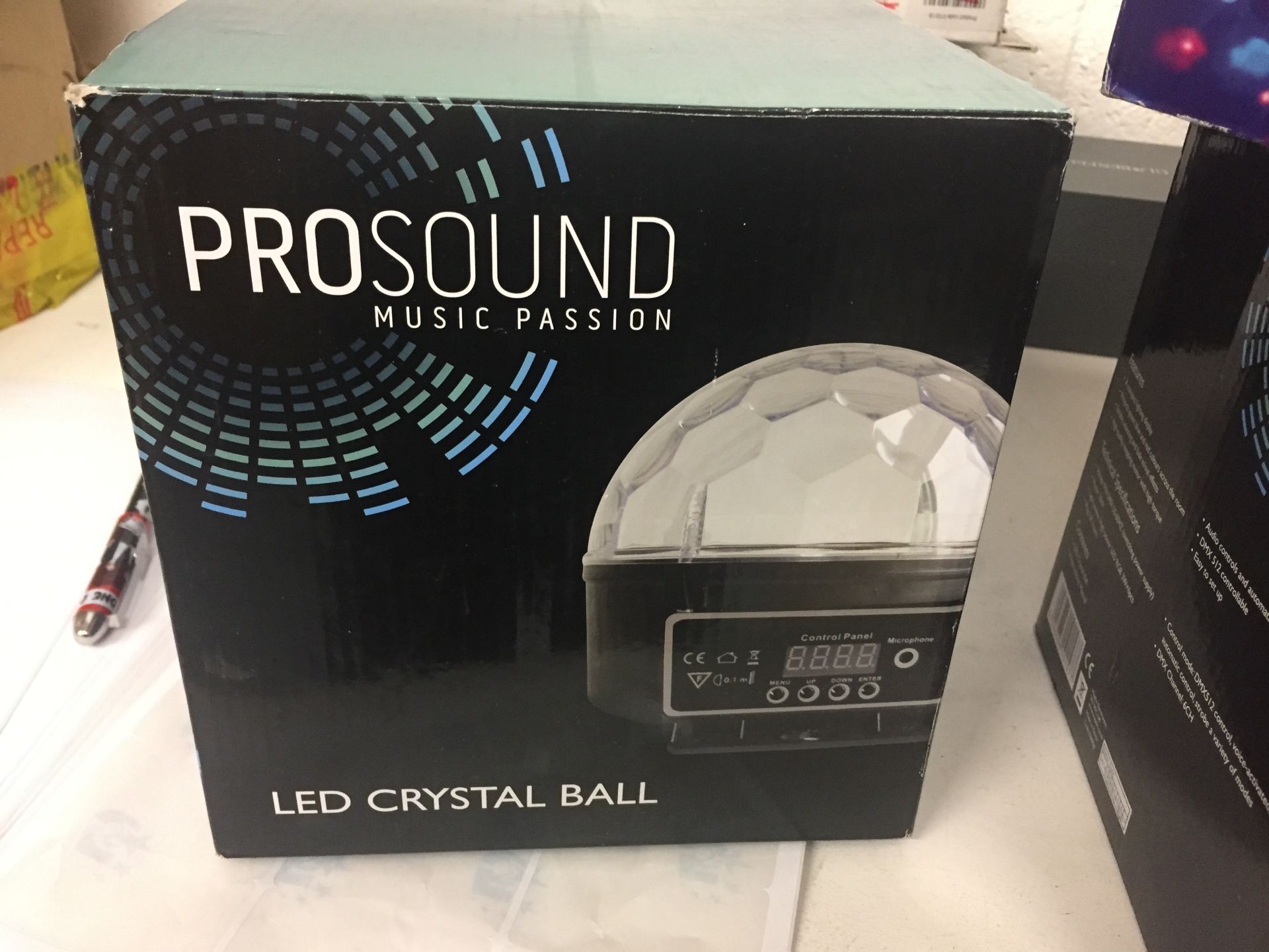 Digital LED Crystal Ball Effect DJ Disco Stage Lighting Party Light (Boxed)