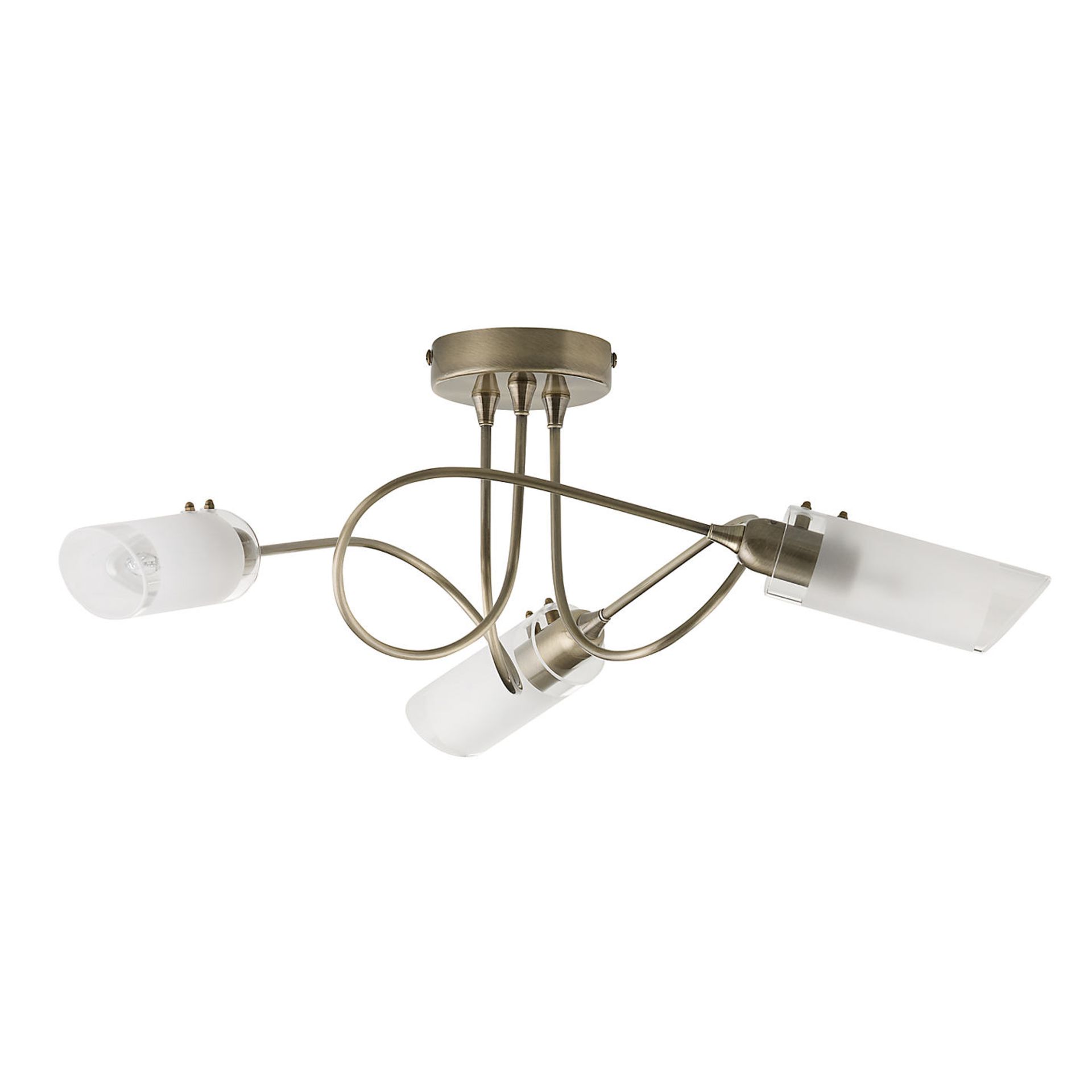 John Lewis Larissa Distressed Cream Ceiling Light, 3 Arm (Boxed) - Brand: John Lewis Number of - Image 2 of 2