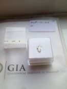 Loose Diamond 0.72ct Pear Cut. Very light pink, internally flawless, with GIA certification