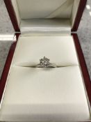 1.73 ct solitaire platinum Tiffany style diamond ring