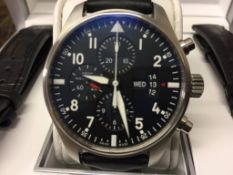 IWC Pilot Chronograph Model IW377701 with Box and Papers