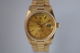 Rolex day date president 18ct solid gold