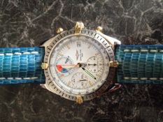 Breitling Chronograph Yachting. Stainless steel and 18k gold. No box or papers.