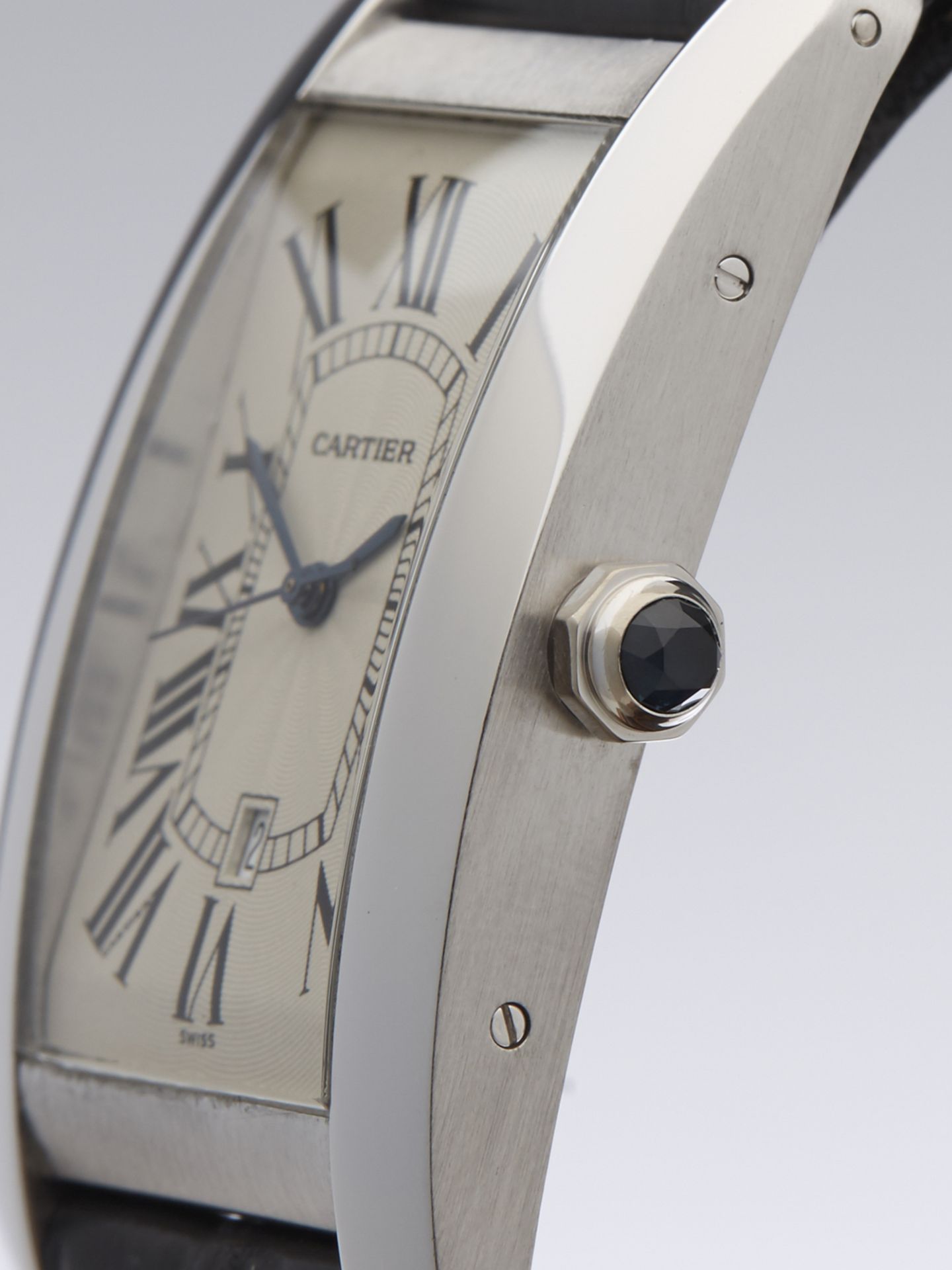 Cartier Tank Americaine 27mm 18k White Gold 1741 - Image 4 of 8