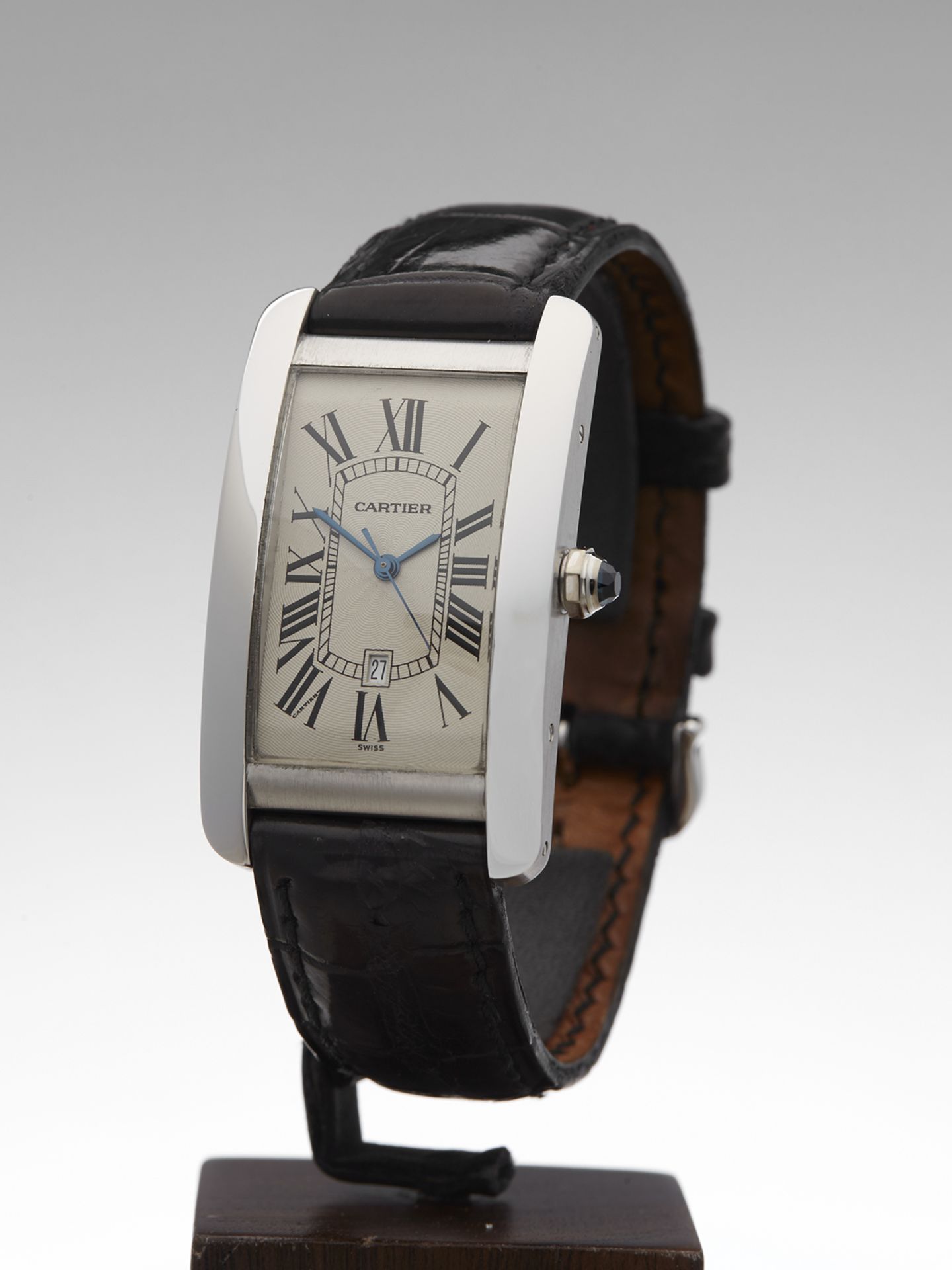 Cartier Tank Americaine 27mm 18k White Gold 1741