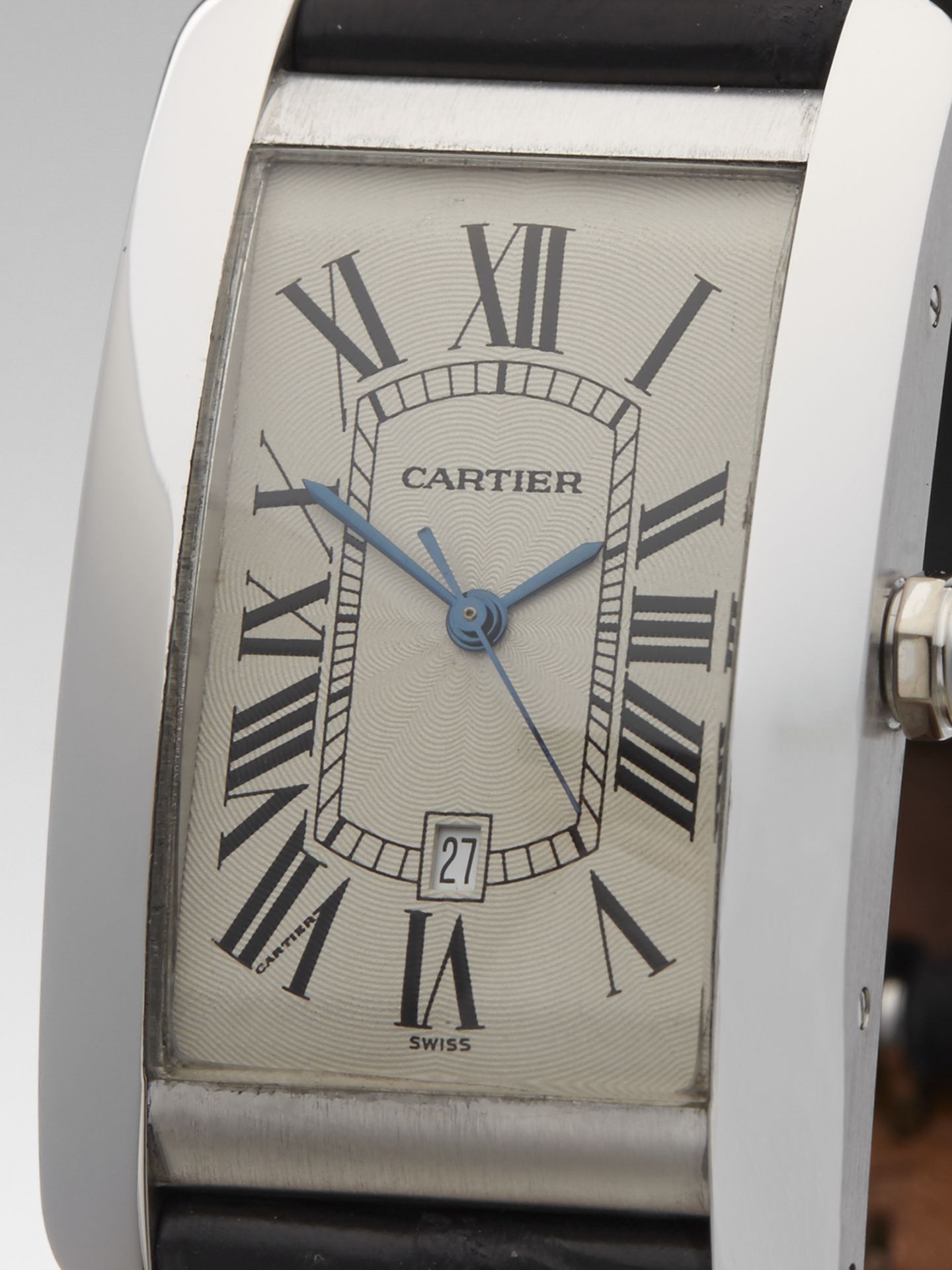 Cartier Tank Americaine 27mm 18k White Gold 1741 - Image 3 of 8