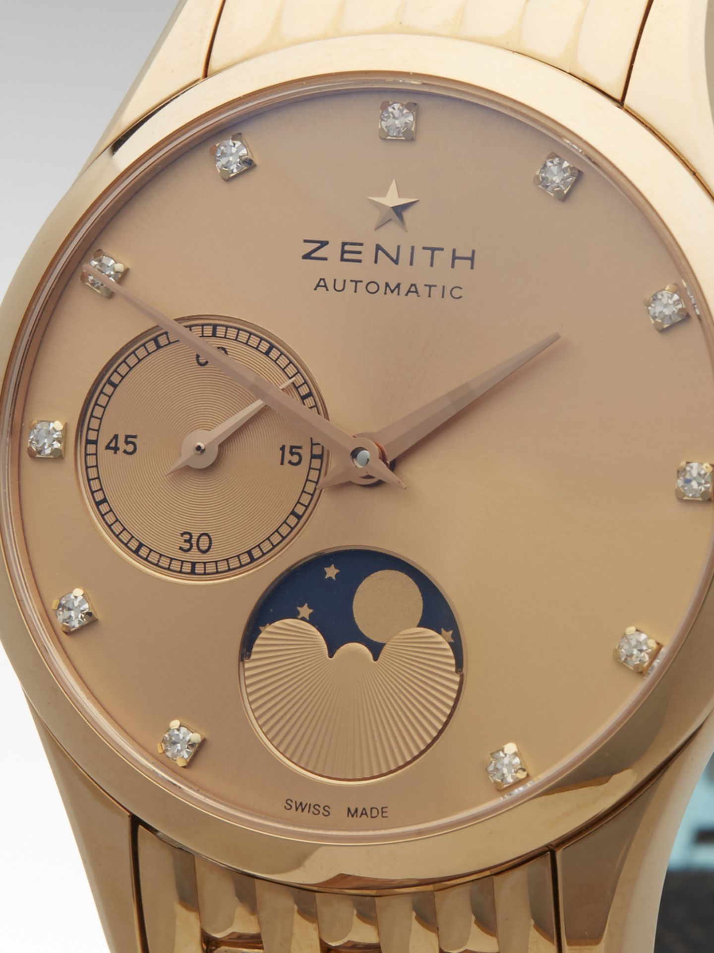 Zenith Heritage Ultra Thin Moonphase 34mm 18k Rose Gold 18.2310.692/95.M2310 - Image 3 of 9