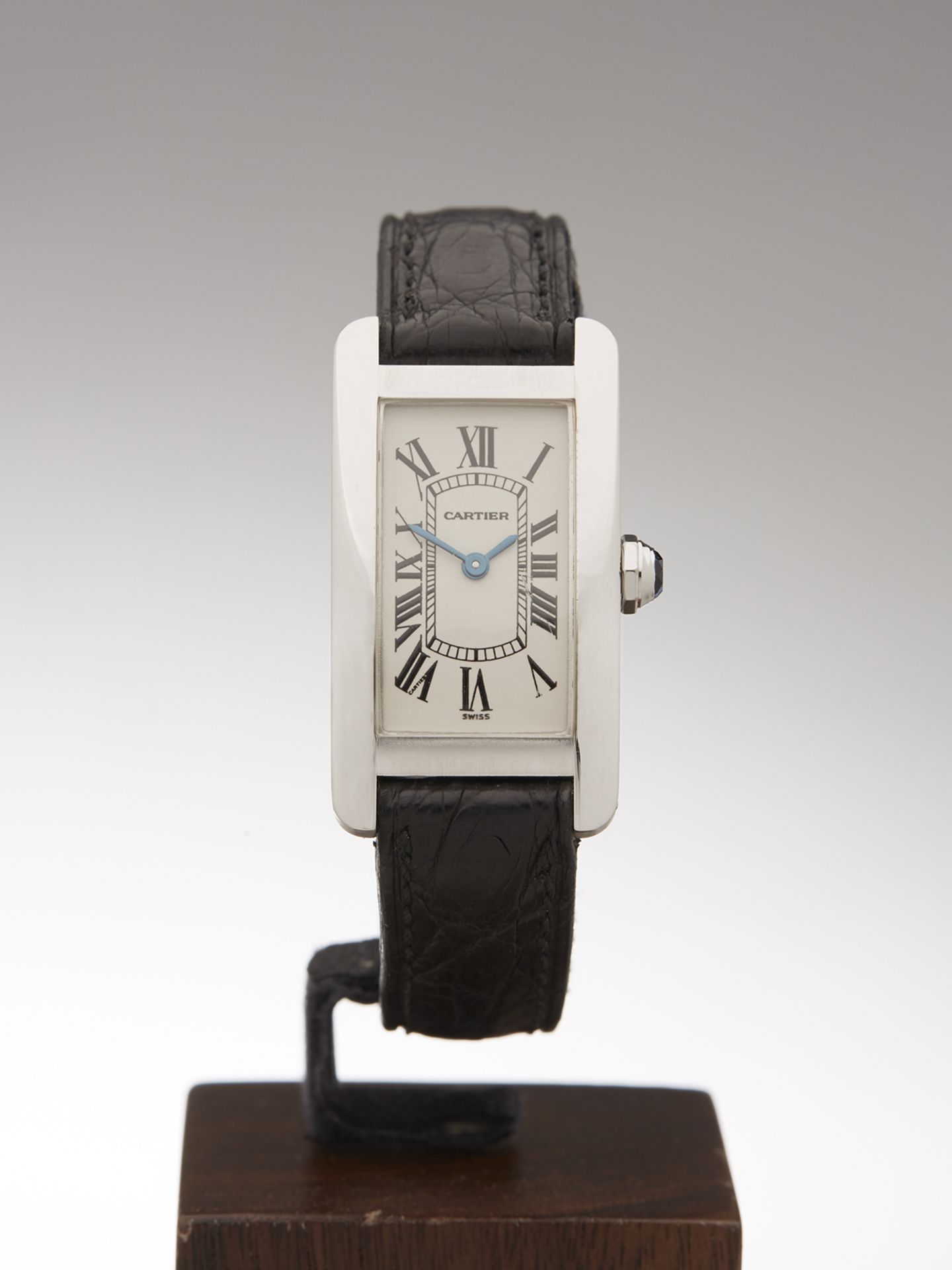 Cartier Tank Americaine 20mm 18k White Gold 1713 - Image 5 of 9