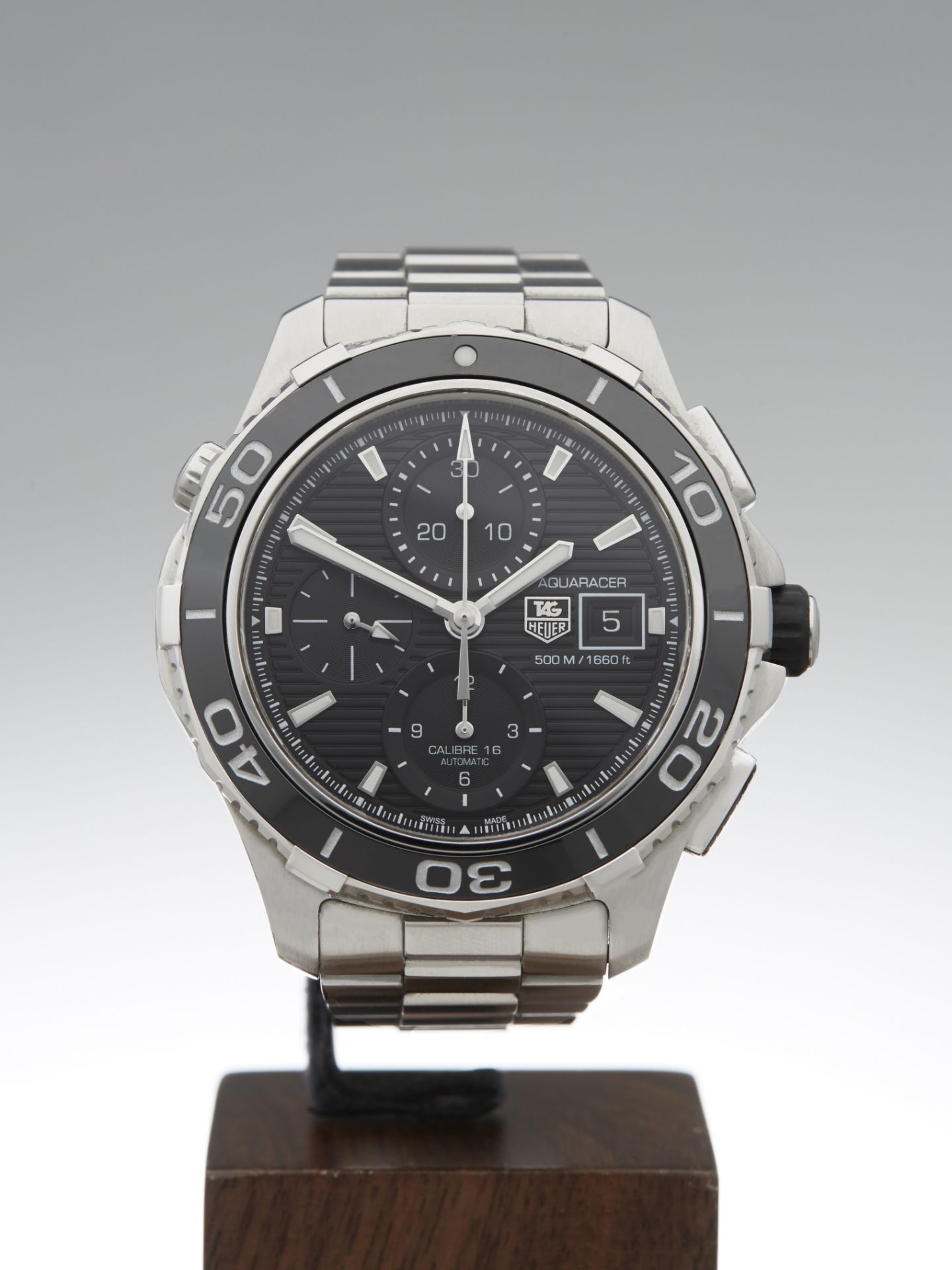 Tag Heuer Aquaracer Chronograph Ceramic 43mm Stainless Steel CAK2110.BA0833 - Image 2 of 9