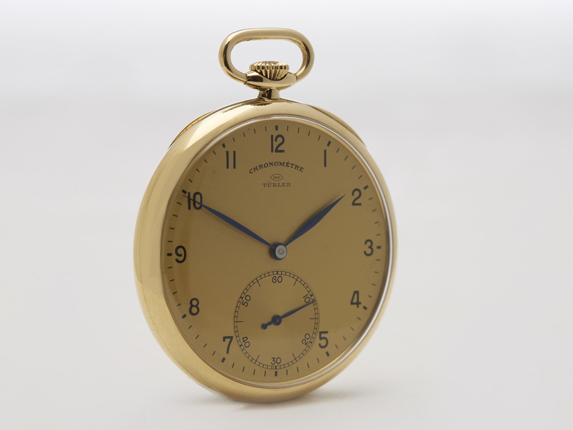 IWC Vintage Turler Pocket Watch 45mm 18k Yellow Gold - Image 2 of 5