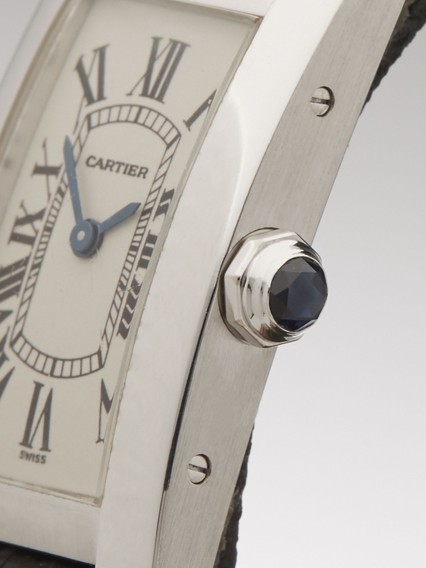 Cartier Tank Americaine 20mm 18k White Gold 1713 - Image 4 of 9