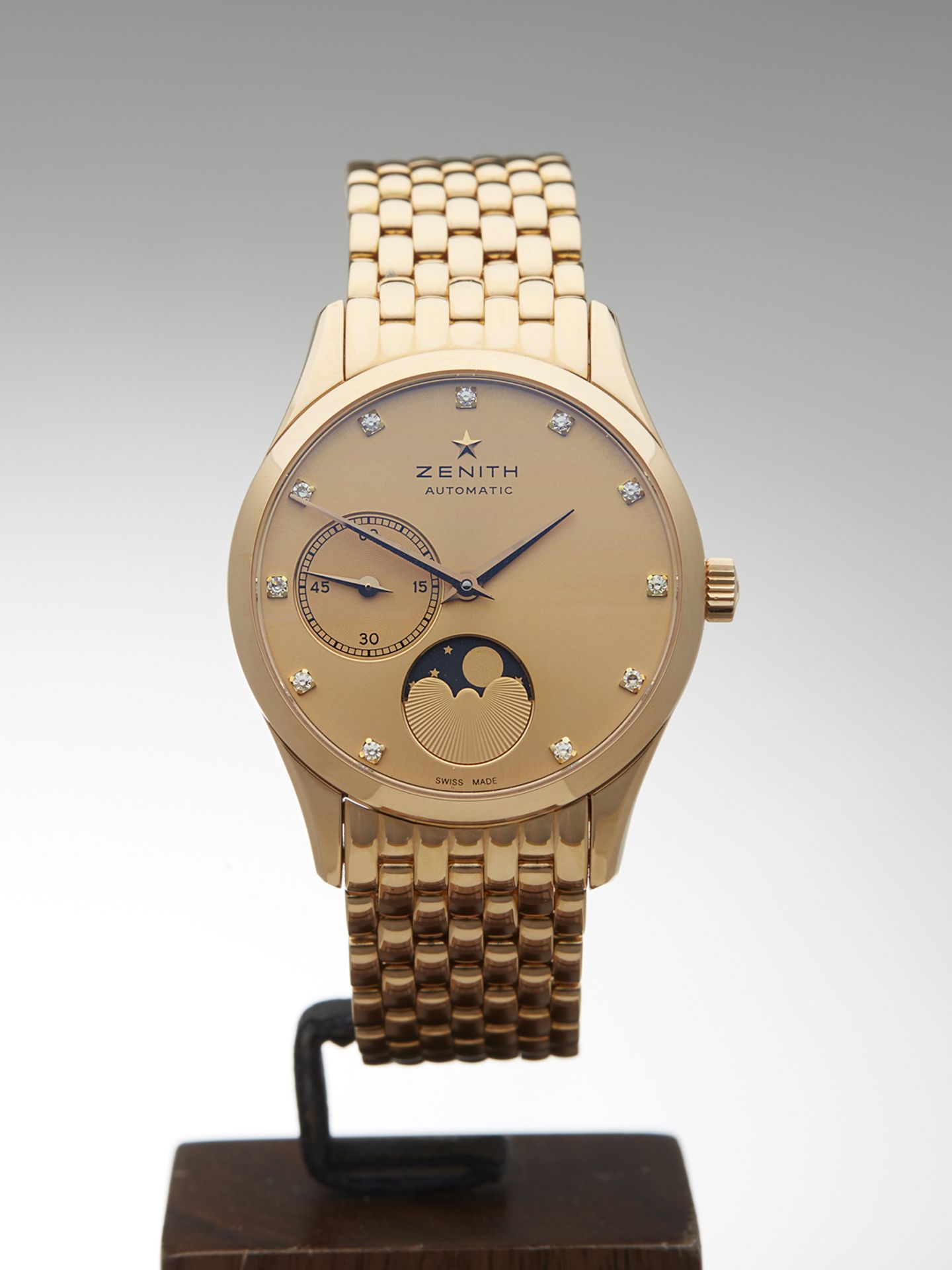 Zenith Heritage Ultra Thin Moonphase 34mm 18k Rose Gold 18.2310.692/95.M2310 - Image 2 of 9