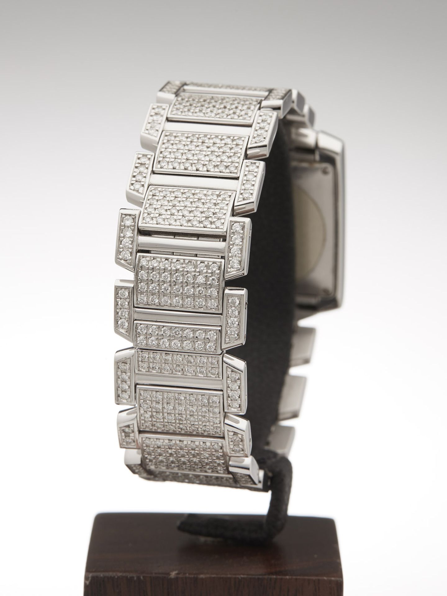 Cartier Tank Francaise Automatic Diamonds 28mm 18k White Gold 2366 - Image 7 of 11