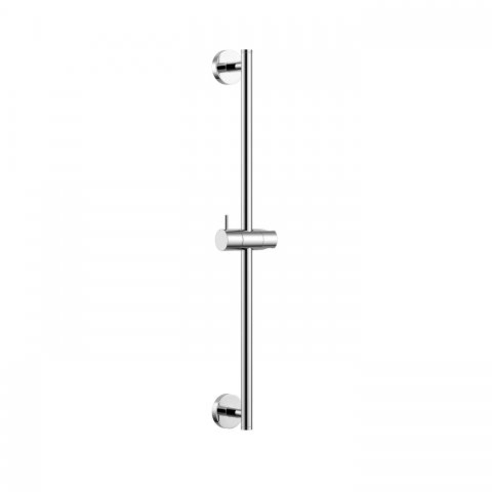 (N182) Adjustable Round Stainless Steel Riser Rail Simplistic Style : This fixed height riser rail