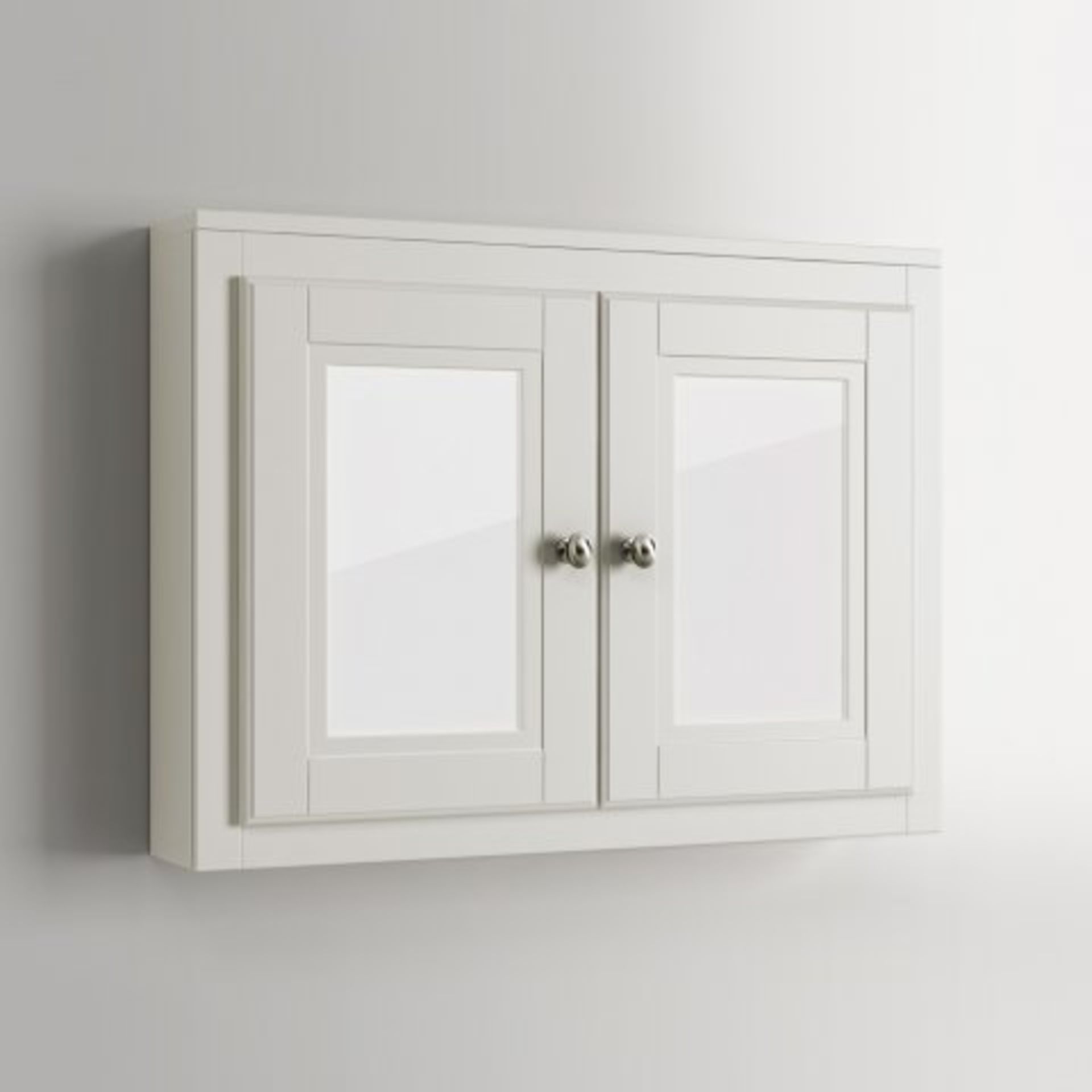 (J37) 800mm Cambridge Clotted Cream Double Door Mirror Cabinet. RRP £299.99. Our Cambridge Clotted - Image 4 of 4