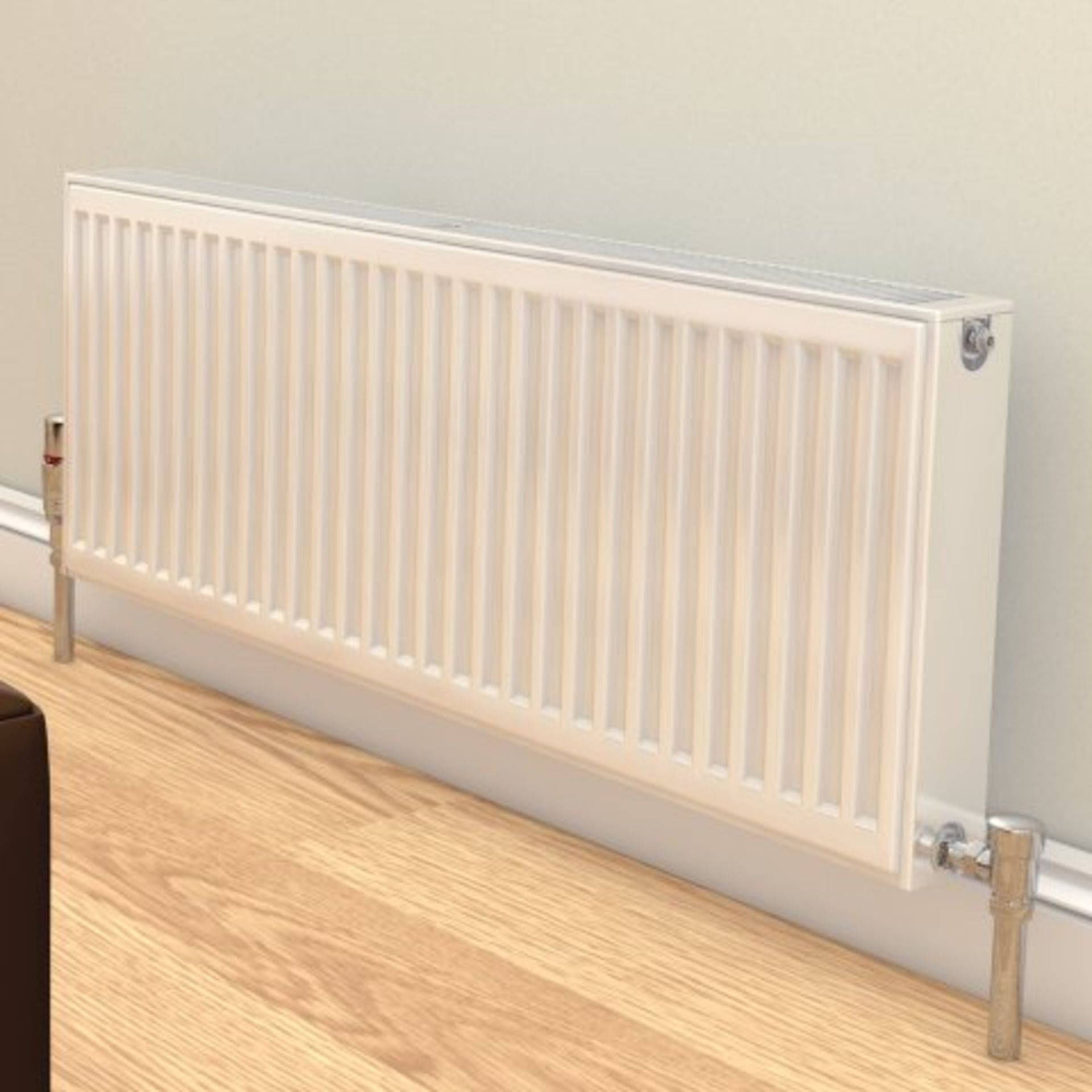 (J62) 600x1600mm White Vita Compact Horizontal Radiator K1. RRP £199.99. Our beautifully produced - Image 2 of 3