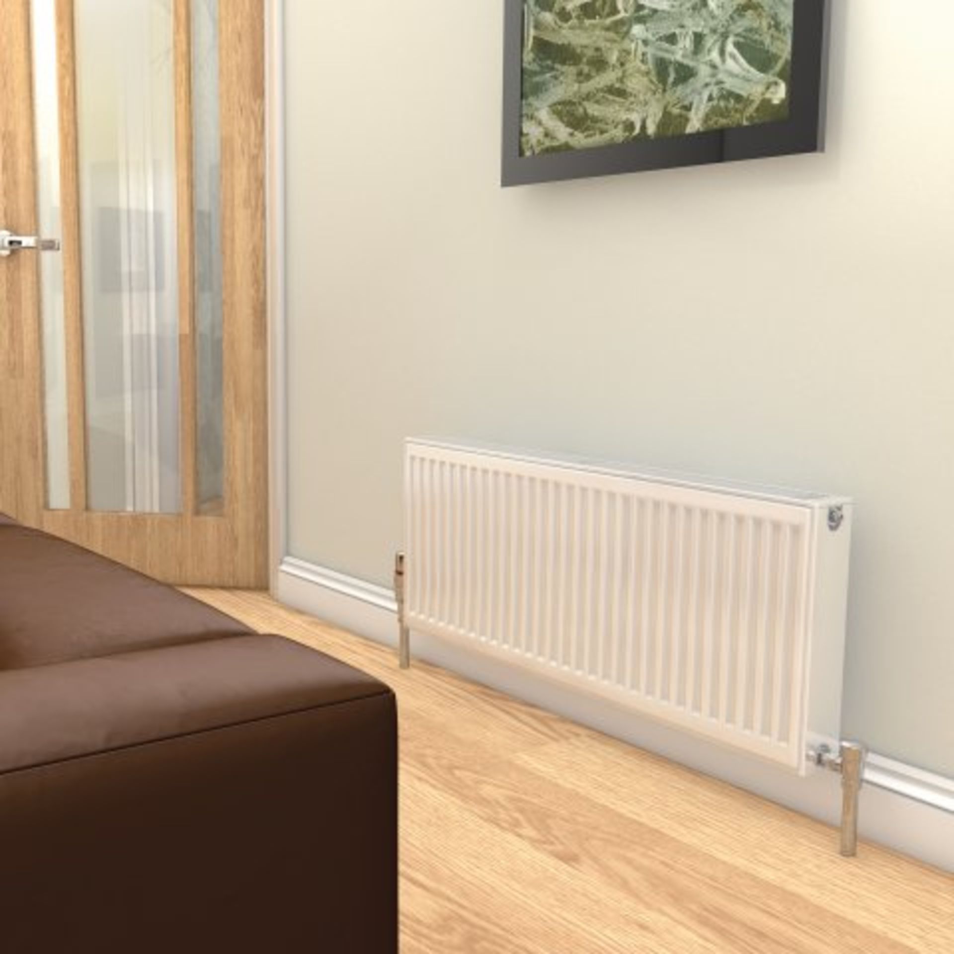 (J62) 600x1600mm White Vita Compact Horizontal Radiator K1. RRP £199.99. Our beautifully produced - Image 3 of 3