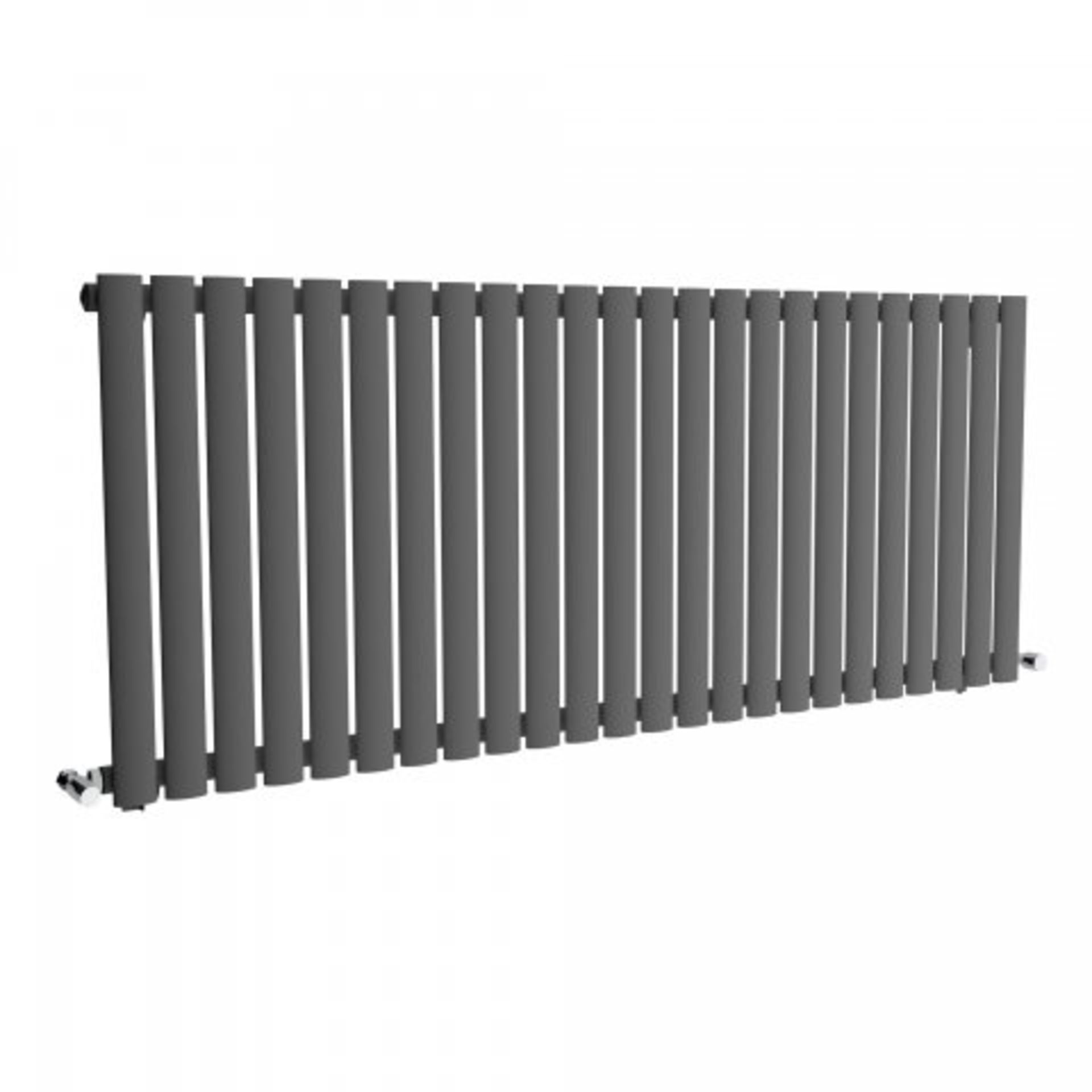 (J21) 600x1440mm Anthracite Single Panel Oval Tube Horizontal Radiator. RRP £263.99. Designer - Image 3 of 5